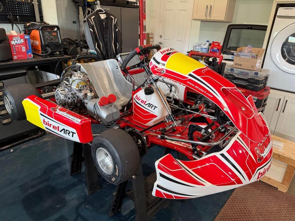 BirelART S-16 2024 MODEL Shifter Kart with Swedetech Racing Vortex ROK Engine. Freshly built kart, ready to race!